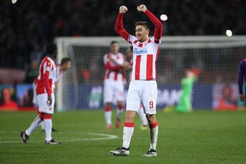 MILAN PAVKOV of Crvena zvezda during UEFA Champions league match against Liverpool at Rajko Mitic stadium, Beograd 06.11.2018 MarkoxMetlas 