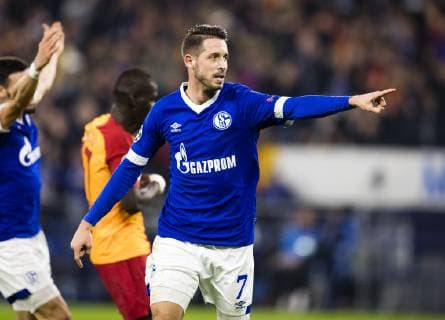 Gelsenkirchen 06 11 2018 Goal celebration Mark Uth S04 FC Schalke 04 Galatasaray Istanbul