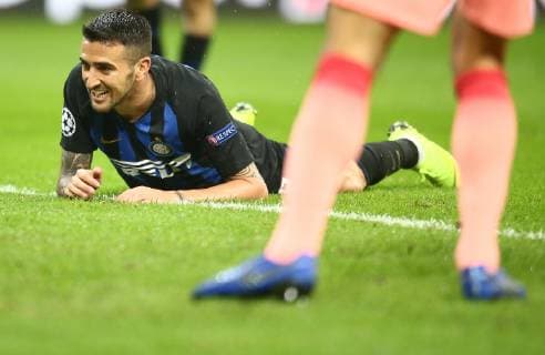 Photo LaPresse - Spada November 06 , 2018 Milan ( Italy ) Soccer Inter vs Barcelona - Champions League - "San Siro Stadium " In the pic: Vecino  Copyright: xSpada LaPressex