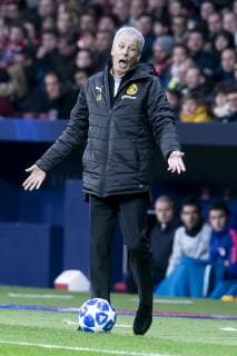 Sport Bilder des Tages Borussia Dortmund coach Lucien Favre during group stage of UEFA Champions League match between Atletico de Madrid and Borussia Dortmund at Wanda Metropolitano in Madrid, Spain.November 06, 2018.  (5383037)