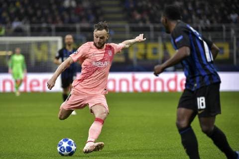 Photo LaPresse Marco Alpozzi November 06, 2018 Milano (Italy) soccer Inter FC vs FC Barcellona - Champions League group stage - Group b - Giuseppe Meazza Stadium In the pic:Ivan Rakitic FC Barcelona Barca ;  Copyright: xMarcoxAlpozzi LaPresse LaPresse x