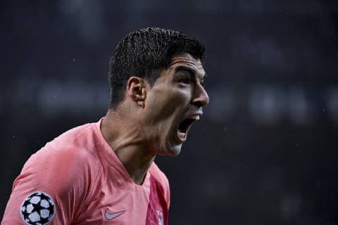 Fußball, CL, Inter Mailand - FC Barcelona Photo LaPresse Marco Alpozzi November 06, 2018 Milano (Italy) soccer Inter FC vs FC Barcellona - Champions League group stage - Group b - Giuseppe Meazza Stadium In the pic:Luis Suarez FC Barcelona Barca ;  Copyright: xMarcoxAlpozzi LaPresse LaPresse x