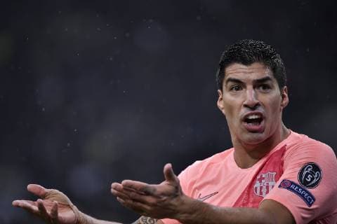 Fußball, CL, Inter Mailand - FC Barcelona Photo LaPresse Marco Alpozzi November 06, 2018 Milano (Italy) soccer Inter FC vs FC Barcellona - Champions League group stage - Group b - Giuseppe Meazza Stadium In the pic:Luis Suarez FC Barcelona Barca ;  Copyright: xMarcoxAlpozzi LaPresse LaPresse x
