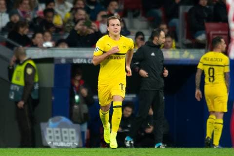 Madrid Spain 06 11 2018 UEFA Champions League 2018 19 Season back group stage Group A 4 Matchday Club Atletico de Madrid Borussia Dortmund Mario Goetze Borussia Dortmund in action DeFodi531