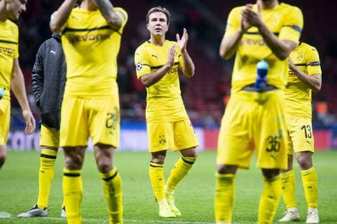 Borussia Dortmund Mario Gotze during group stage of UEFA Champions League match between Atletico de Madrid and Borussia Dortmund at Wanda Metropolitano in Madrid, Spain.November 06, 2018.  (5602064)