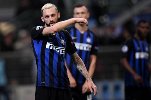 Fußball, CL, Inter Mailand - FC Barcelona Marcelo Brozovic of Internazionale reacts during the Uefa Champions League 2018 2019 Group B football match between Internazionale and Barcelona in San Siro stadium, Milano, November, 06, 2018 Foto Andrea Staccioli Insidefoto andreaxstaccioli