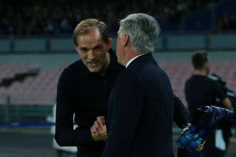 Sport Bilder des Tages Thomas Tuchel PSG e Carlo Ancelotti Napoli Napoli 06-11-2018 Stadio San Paolo Football Calcio UEFA Champions League 2018 2019 Group C Napoli - Paris Saint Germain Foto Cesare Purini Insidefoto cesarexpurini