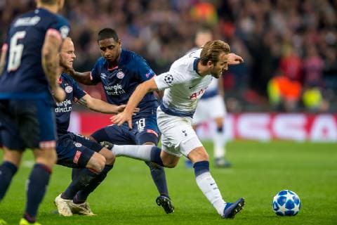 Harry Kane of Tottenham Hotspur during the UEFA Champions League Group Stage match between Tottenham Hotspur and PSV Eindhoven at Wembley Stadium, London, England on 6 November 2018. Copyright: xSalvioxCalabresex 21810046