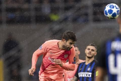 Sergi Roberto Carnicer (Barcelona) during Uefa Champions League Group Stage B match between Inter 1-1 Barcelona at Giuseppe Meazza Stadium on SNovember 06, 2018 in Milano, Italy. Noxthirdxpartyxsales  (90567713)