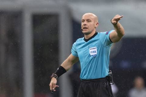 Szymon Marciniak (Referee) during Uefa Champions League Group Stage B match between Inter 1-1 Barcelona at Giuseppe Meazza Stadium on SNovember 06, 2018 in Milano, Italy. Noxthirdxpartyxsales  (90567889)