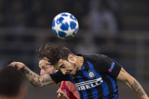 Matteo Politano (Inter) during Uefa Champions League Group Stage B match between Inter 1-1 Barcelona at Giuseppe Meazza Stadium on SNovember 06, 2018 in Milano, Italy. Noxthirdxpartyxsales  (90568409)