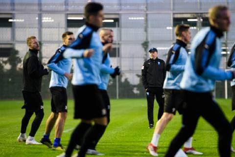 Fußball, EL, Malmö FF Pressekonferenz 181107 Head coach Uwe Rösler of Malmö FF during a training session ahead of the Europa league match between Malmö FF and Sarpsborg 08 on November 7, 2018 in Malmö. Photo: Petter Arvidson BILDBYRN kod PA 92147  Copyright: PETTERxARVIDSON BB181107PA017