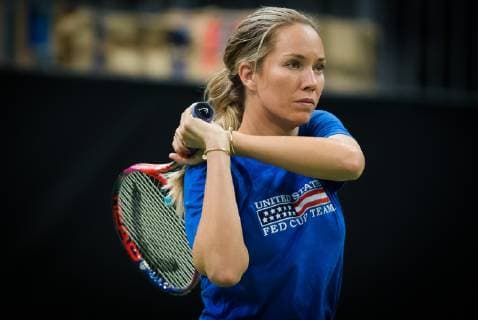 November 7, 2018 - Prague, Czech Republic - Danielle Collins of the United States during practice ahead of the 2018 Fed Cup Final between the Czech Republic and the United States of America 2018 Fed Cup Final - 7 Nov - ZUMAa181 20181107_zaa_a181_026 Copyright: xAFP7x