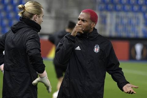 Besiktas Loris Karius and Besiktas Ryan Babel pictured during a training session of Turkish club Besiktas, in Genk, Wednesday 07 November 2018. Tomorrow Besiktas will meet Belgian soccer team KRC Genk on day four of the UEFA Europa League group stage, in group I. YORICKxJANSENS  x05463647x