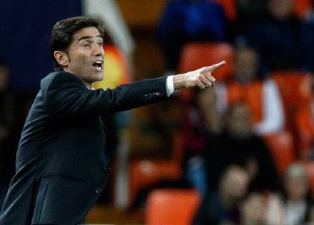Valencia s head coach Marcelino (L) during the UEFA Champions League group H match between Valencia CF and Berner Club Young Boys at the Mestalla stadium, in Valencia, Spain, 07 November 2018. Valencia CF - Berner Sport Club Young Boys !ACHTUNG: NUR REDAKTIONELLE NUTZUNG!  Copyright: xBielxAlinox GRAF3801 20181107-636772185518580326