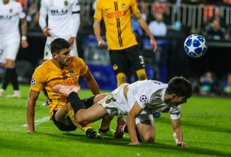 during the UEFA Champions League football match between Valencia CF and BSC Young Boys on November 7, 2018 at Mestalla stadium in Valencia, Spain.  xCarlaxCortesx xValenciaxCFxvsxBSCxYoungxBoysx