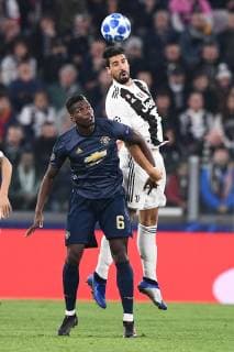 Mg Torino 07 11 2018 - Champions League Juventus Manchester United ManU foto Matteo Gribaudi Image nella foto: Paul Pogba-Sami Khedira 