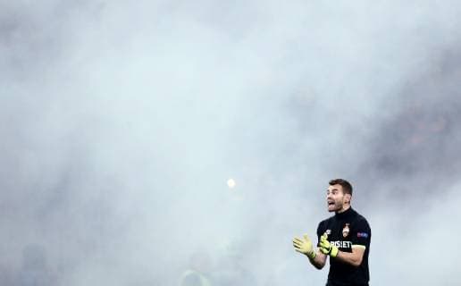 MOSCOW, RUSSIA â€“ NOVEMBER 7, 2018: CSKA Moscow goalkeeper Igor Akinfeev in their 2018 19 UEFA Champions League Group G Round 4 football match against AS Roma at Luzhniki Stadium; AS Roma won 2-1. Valery Sharifulin TASS  TS0969FB