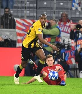 Football Men Season 2018 2019 Champions League Preliminary Round Group E 4 Matchday FC Bayern Munich AEK Athens v l Alef AEK Athens Joshua Kimmich Bayern Munich 07 11 2018 Copyright: xMatthiasxKochx