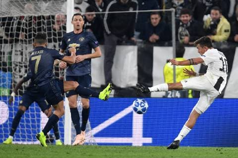 A shot of Paulo Dybala of Juventus during the Uefa Champions League 2018 2019 Group H football match between Juventus and Manchester United ManU at Juventus stadium, Turin, November, 07, 2018 Foto Andrea Staccioli Insidefoto andreaxstaccioli
