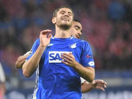 07 11 2018 xmeix Football UEFA Champions League Olympique Lyon TSG 1899 Hoffenheim emspor v l Andrej Kramaric TSG 1899 Hoffenheim DFL DFB REGULATIONS PROHIBIT ANY USE OF PHOTOGRAPHS as IMAGE SEQUENCES and or QUASI VIDEO Lyon prio:1