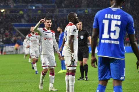 Joie de Tanguy Ndombele (lyon) FOOTBALL : Lyon vs Hoffenheim - Phase de groupes - Ligue des Champions - 07 11 2018 FredericChambert Panoramic 