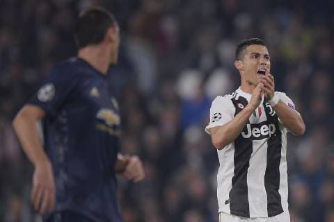 Photo LaPresse - Fabio Ferrari November 07, 2018 Turin, Italy soccer Juventus Fc vs Manchester United ManU - Uefa Champions League 2018 2019 - Allianz Stadium - Group H. In the pic:Cristiano Ronaldo (Juventus F.C.);  Copyright: xFabioxFerrari LaPressex