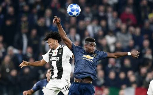 Mg Torino 07 11 2018 - Champions League Juventus Manchester United ManU foto Matteo Gribaudi Image nella foto: Juan Cuadrado-Paul Pogba 