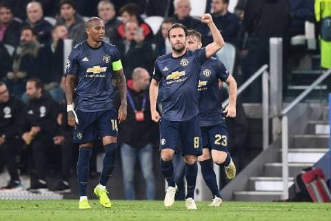 Mg Torino 07 11 2018 - Champions League Juventus Manchester United ManU foto Matteo Gribaudi Image nella foto: esultanza gol Juan Mata 