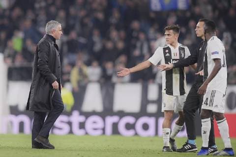 Photo LaPresse - Fabio Ferrari November 07, 2018 Turin, Italy soccer Juventus Fc vs Manchester United ManU - Uefa Champions League 2018 2019 - Allianz Stadium - Group H. In the pic:Leonardo Bonucci (Juventus F.C.); Mourinho  Copyright: xFabioxFerrari LaPressex