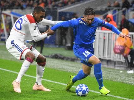 07 11 2018 xmeix Football UEFA Champions League Olympique Lyon TSG 1899 Hoffenheim emspor v l Olympique Lyons Marcelo vs. Ishak Belfodil TSG 1899 Hoffenheim DFL DFL REGULATIONS PROHIBIT ANY USE OF PHOTOGRAPHS as IMAGE SEQUENCES and or QUASI VIDEO Lyon prio:1