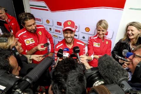Motorsports: FIA Formula One World Championship WM Weltmeisterschaft 2018, Grand Prix of Brazil World Championship;2018;Grand Prix;Brazil , , 5 Sebastian Vettel (GER, Scuderia Ferrari) Sao Paulo Brazil