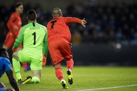 Besiktas Ricardo Quaresma celebrates after scoring during a match between Belgian soccer team KRC Genk and Turkish club Besiktas, in Genk, Thursday 08 November 2018 on day four of the UEFA Europa League group stage, in group I. JASPERxJACOBS  x05464352x