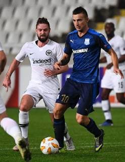 08 11 2018 xjhx Football UEFA Europa League Apollon Limassol Eintracht Frankfurt emspor v l Marc Stendera Eintracht Frankfurt Sasa Markovic Apollon Limassol DFL DFB REGULATIONS PROHIBIT ANY USE OF PHOTOGRAPHS as IMAGE SEQUENCES and or QUASI VIDEO Limassol