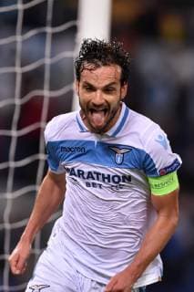 Goal celebration after score of Marco Parolo Lazio. Roma 08-11-2018 Stadio Olimpico Football Calcio Europa League 2018 2019 Group H Lazio - Olympique Marseille Foto Antonietta Baldassarre Insidefoto antoxbalda
