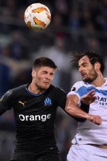 Goal of Marco Parolo Lazio. Roma 08-11-2018 Stadio Olimpico Football Calcio Europa League 2018 2019 Group H Lazio - Olympique Marseille Foto Antonietta Baldassarre Insidefoto antoxbalda