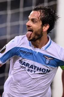 Goal celebration after score of Marco Parolo Lazio. Roma 08-11-2018 Stadio Olimpico Football Calcio Europa League 2018 2019 Group H Lazio - Olympique Marseille Foto Antonietta Baldassarre Insidefoto antoxbalda