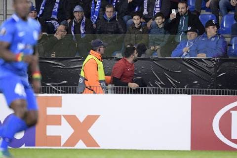 A Besiktas supporter pictured during a match between Belgian soccer team KRC Genk and Turkish club Besiktas, in Genk, Thursday 08 November 2018 on day four of the UEFA Europa League group stage, in group I. YORICKxJANSENS  x05464466x