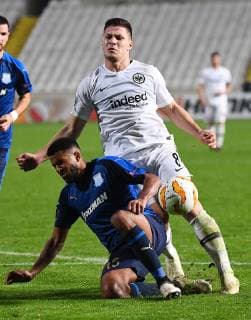 08 11 2018 xjhx Football UEFA Europa League Apollon Limassol Eintracht Frankfurt emspor v l Dylan Quedraogo Apollon Limassol Luka Jovic Eintracht Frankfurt DFL DFB REGULATIONS PROHIBIT ANY USE OF PHOTOGRAPHS as IMAGE SEQUENCES and or QUASI VIDEO Limassol