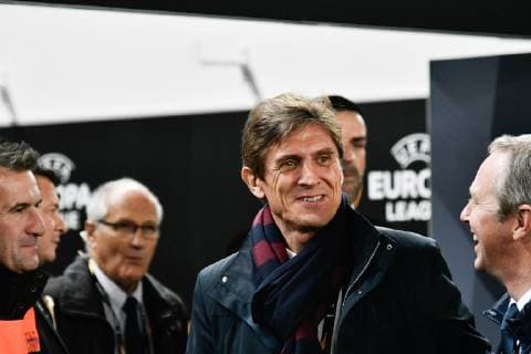 Le Nouveau President des Girondins Frederic Longuepee FOOTBALL : Bordeaux vs Zenit St Petersbourg - 4eme Tour Ligue Europa - Bordeaux - 08 11 2018 ThierryBreton Panoramic 