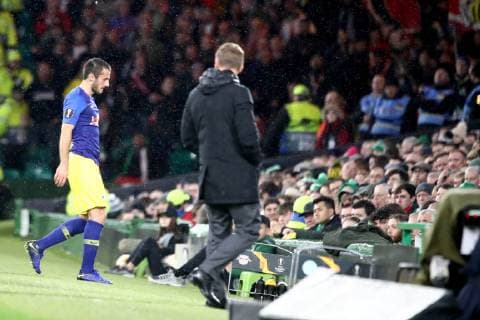 Celtic Glasgow RB Leipzig Soccer Euro League Glasgow 08 11 2018 Celtic Park Soccer UEFA Europa League Group B Matchday 4 Celtic FC Glasgow FC SCO vs RB Leipzig GER In picture Marcello Saracchi l RB Leipzig Replacement UEFA æregulations prohibit any use of photographs as image sequences and or quasi video