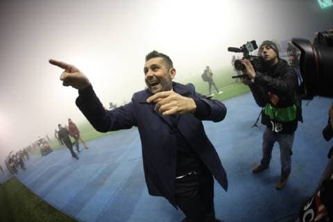 Zagreb, 08 11 2018 - Stadium Maksimir, UEFA Europa League 2018 2019. Group Stage. GNK Dinamo Zagreb (blue) - FC Spartak Trnava (white) 3:1 Head coach Nenad BJELICA 