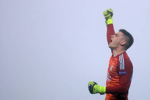 Dinamo vs. Spartak Trnava for European Spring 08.11.2018., Croatia, Stadium Maksimir, Zagreb - UEFA Europa League, Group D, Round 4, GNK Dinamo - FC Spartak Trnava. Dominik Livakovic  GoranxStanzl PIXSELL