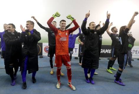 Dinamo vs. Spartak Trnava for European Spring 08.11.2018., Croatia, Stadium Maksimir, Zagreb - UEFA Europa League, Group D, Round 4, GNK Dinamo - FC Spartak Trnava. Dominik Livakovic.  IgorxKralj PIXSELL