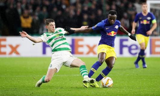 Celtic Glasgow RB Leipzig Soccer Euro League Glasgow 08 11 2018 Celtic Park Soccer UEFA Euro League Group B 4 Matchday Celtic Glasgow vs RB Leipzig 2 1 1 0 In the picture from left Ryan Christie 17 Celtic and Bruma 17 RB Leipzig According to UEFAs specifications, it is prohibited to exploit or have exploited photographs taken in the stadium and or during the match in the form of sequential images and or video-like photo series