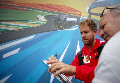 Grande Prêmio do Brasil de Fórmula 1 2018 SÃO PAULO, SP - 09.11.2018: GRANDE PRÊMIO DO BRASIL DE FÓRMULA 1 2018 - Sebastian VETTEL, GER, arrives for the first free practice of the Brazilian Grand Prix of Formula 1 2018, held at the Autodromo de Interlagos, in São Paulo, SP. (Photo: Rodolfo Buhrer La Imagem Fotoarena) x1637113x  RodolfoxBuhrer