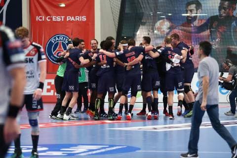 Handball, CL, Paris St. Germain - SG Felnsburg-Handewitt Paris HANDBALL : VELUX EHF Champions League - 7eme journee - Paris Saint-Germain HB vs SG Flensburg-Handewitt - 10 11 2018 KevinDomas Panoramic 