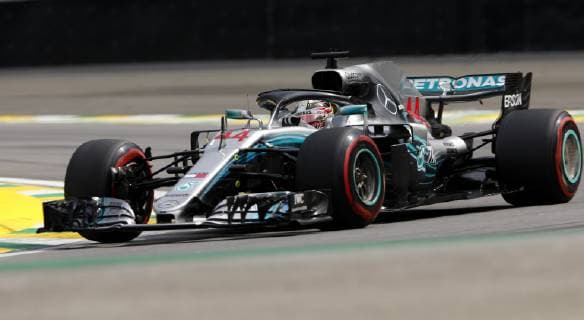 Grande Prêmio do Brasil de Fórmula 1 2018 SÃO PAULO, SP - 10.11.2018: GRANDE PRÊMIO DO BRASIL DE FÓRMULA 1 2018 - Lewis HAMILTON, GBR, Mercedes-AMG-Petronas Formula One Team during the official qualifying training for the 2018 Formula 1 Brazilian Grand Prix, held at the Autodromo de Interlagos in São Paulo, SP. (Photo: Rodolfo Buhrer La Imagem Fotoarena) x1638057x  RodolfoxBuhrer
