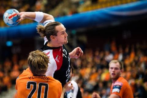 Handball, CL, Kristianstad - Telekom Veszprem 181110 Telekom Veszprems Kent Robin ToÌ?nnesen under handbollsmatchen i Champions League mellan Kristianstad och Telekom Veszprem den 10 november 2018 i Helsingborg.  Copyright: AvdoxBilkanovic BB181110AB088