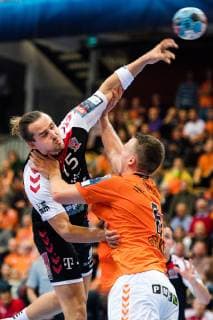 Handball, CL, Kristianstad - Telekom Veszprem 181110 Telekom Veszprems Kent Robin ToÌ?nnesen under handbollsmatchen i Champions League mellan Kristianstad och Telekom Veszprem den 10 november 2018 i Helsingborg.  Copyright: AvdoxBilkanovic BB181110AB089